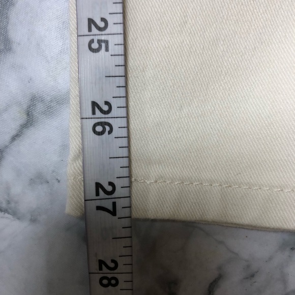 Boden Denim Cream Colored Slim Straight Pants Size 6 NWT - Picture 6 of 6
